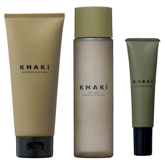 KHAKI スキンケア3点セット <洗顔料 & オールインワンローション & エイジングケアクリーム>