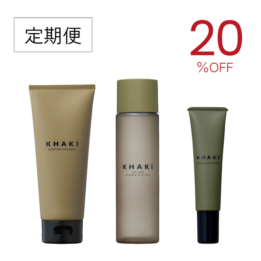 【定期便】KHAKI パーフェクトケアセット ＜洗顔料 & オールインワンローション & エイジングケアクリーム＞