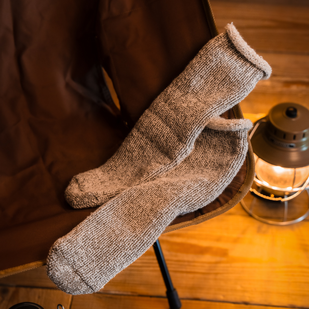 【ギフト】KHAKI 肌がチクチクしないルームソックス