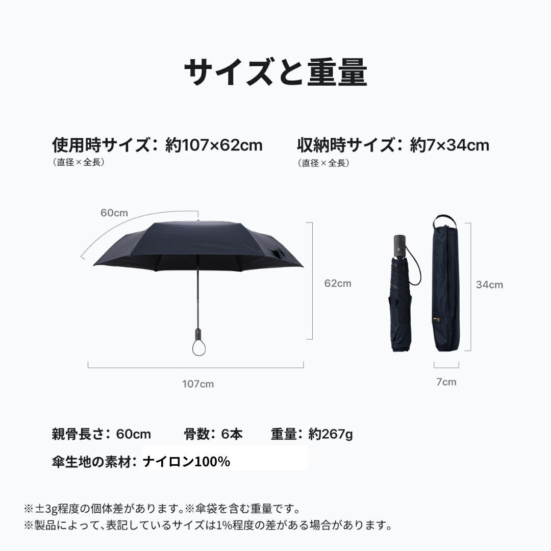 KHAKI  晴雨兼用傘 【CORDURA】