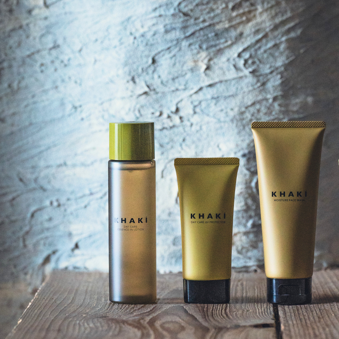 KHAKI デイリーUVスキンケアセット＜洗顔料 & オールインワンローション & 日焼け止め＞