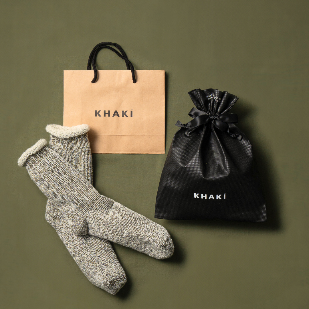 【ギフト】肌心地がいいルームソックス＜アメリカンパイル編み＞